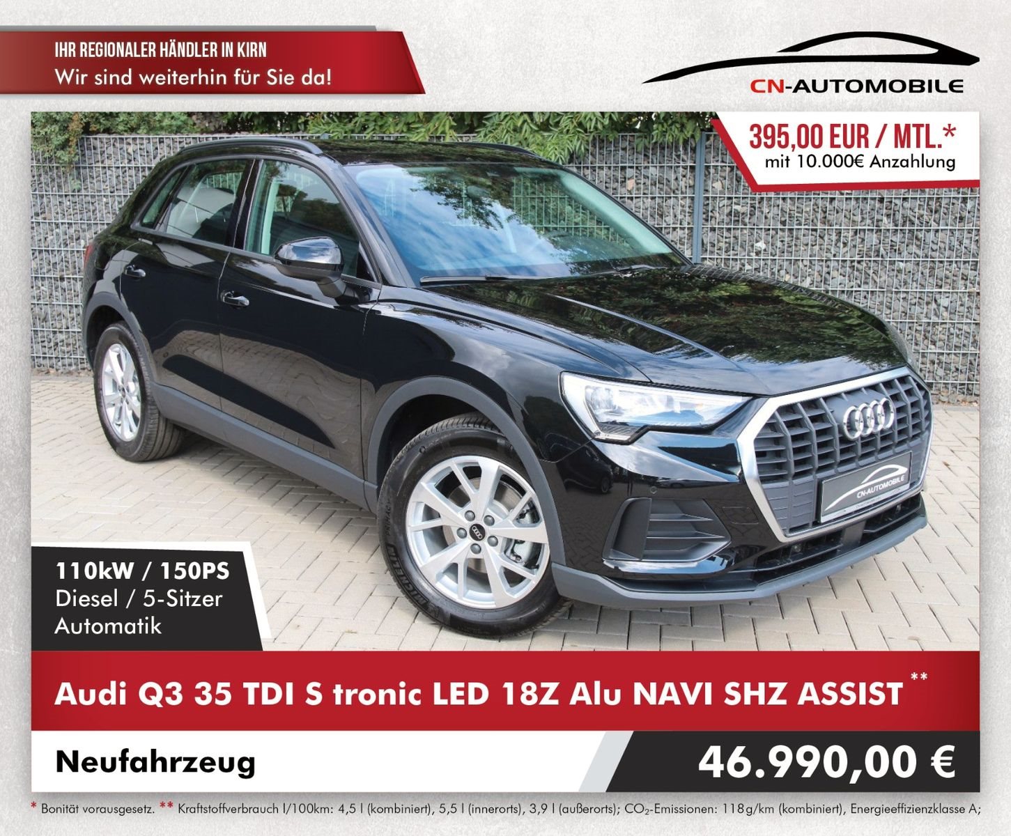 Audi Q3 35 TDI S tronic LED 18Z Alu NAVI SHZ ASSIST